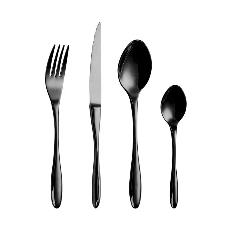4pcs cutlery sets 18/8 aparelhos de jantar de aço inoxidável FACA FACA FACA garfo qualidade de garfo de Luxo conjunto de talheres